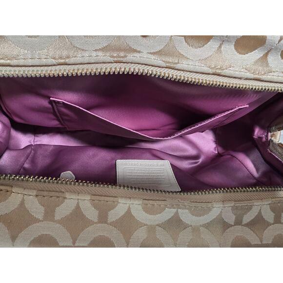 Coach Madison Madeline East/West Satchel in Op Art Logo pattern - Picture 10 of 11